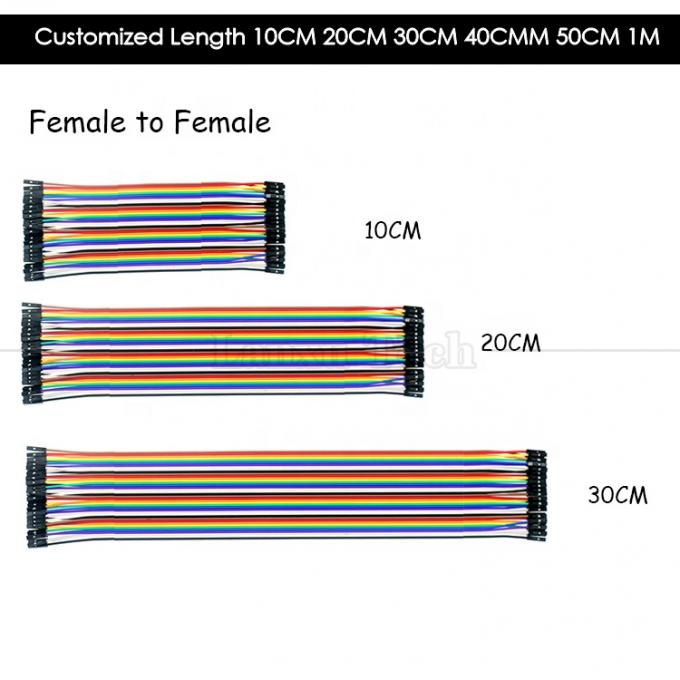 40 PIN Male Female to Male Female Dupont GPIO Cable Breadboard Jumper Wire for Arduino 2