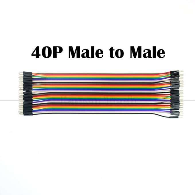 10cm 20cm 30cm 40 Pin Male to Male Female to Female Dupont GPIO Breadboard Rainbow Ribbon Jumper Wires Cable for Raspberry Pi 4