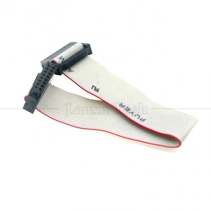 IDC 2.54mm Connector 8 10 12 14 16 18 20 30 40 50 60 PIN 1.27mm Pitch Grey Flat Ribbon Cable 7