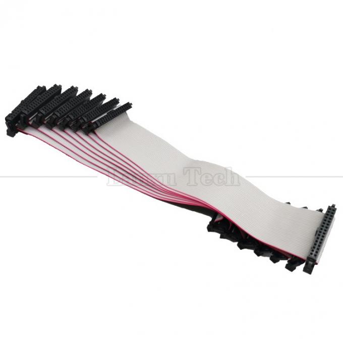 IDC 2.54mm Connector 8 10 12 14 16 18 20 30 40 50 60 PIN 1.27mm Pitch Grey Flat Ribbon Cable 9