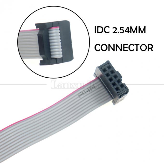 Female to Female 10 PIN 1.27mm Pitch IDC 2.54mm Connector GPIO Grey Flat Ribbon Wire Cable for  Hard Drives CD Raspberry Pi 1