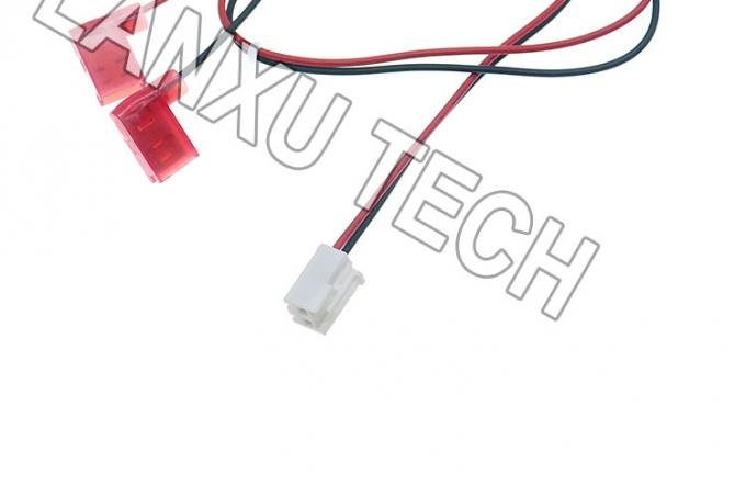 VH 2P 3.96mm Pitch to 90 Degree Angle 6.3 Spade Connector Assembly Cable Wire Harness 3