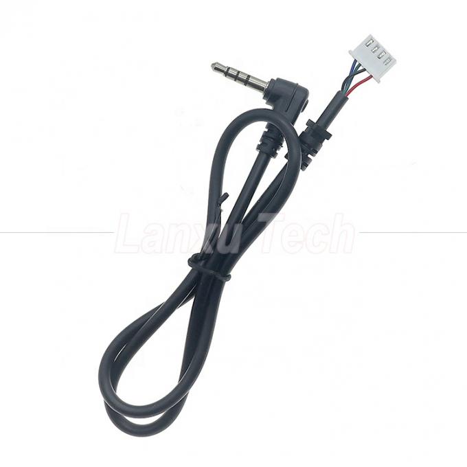 OEM Customization 90 Degree Angle 4 poles 3.5mm TRRS Audio Stereo Jack to JST XH PH SH VH MX Connector Cable 1