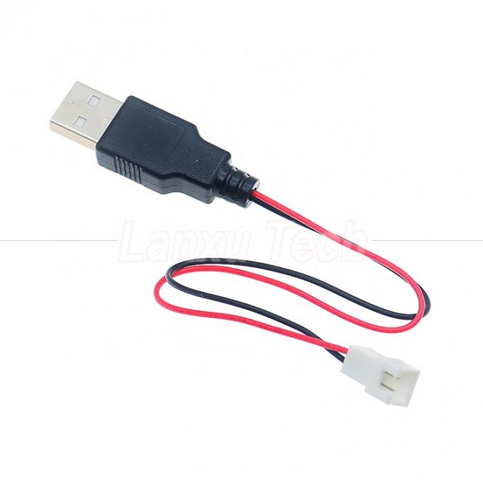 USB Type A Male to JST XH 2.54 Pitch 2 Pin Female Socket Cable 0