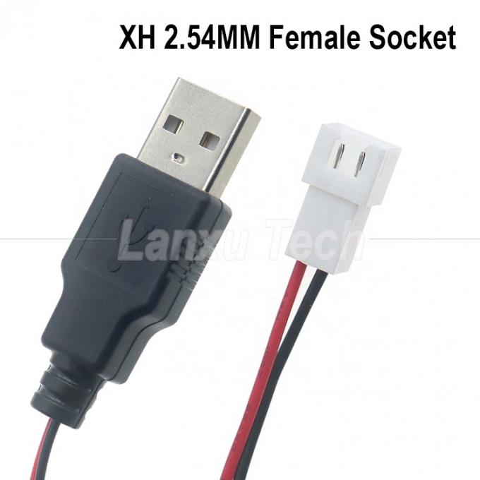 USB Type A Male to JST XH 2.54 Pitch 2 Pin Female Socket Cable 2