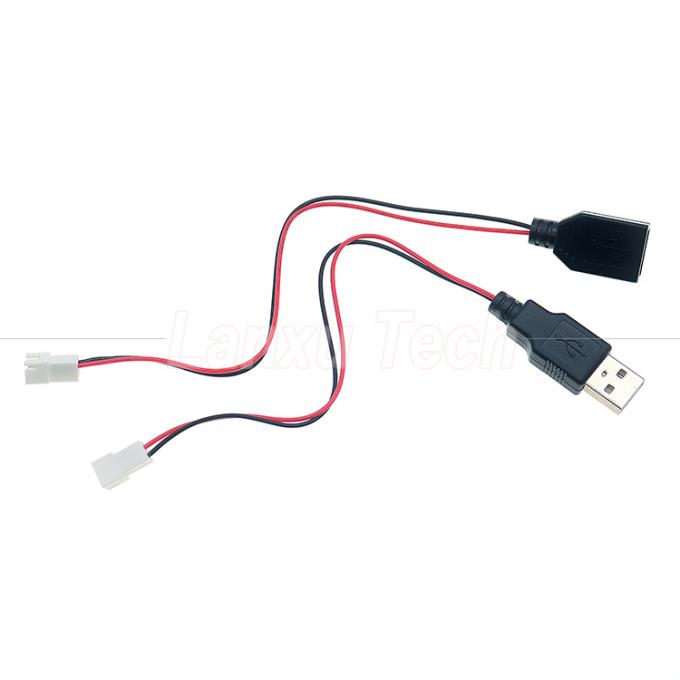 USB Type A Female to JST XH 2.54 Pitch 2 Pin Female Socket Cable 0