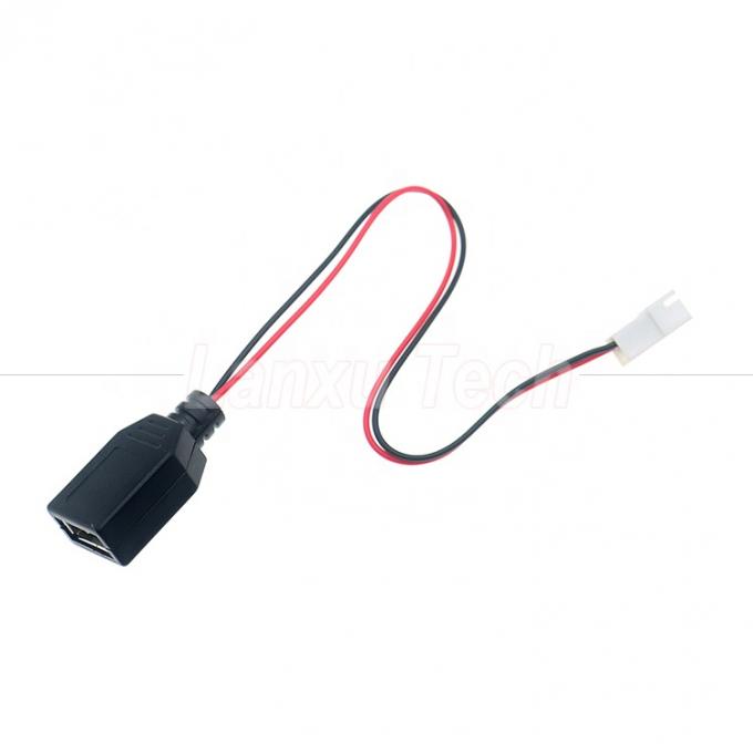 USB Type A Female to JST XH 2.54 Pitch 2 Pin Female Socket Cable 3