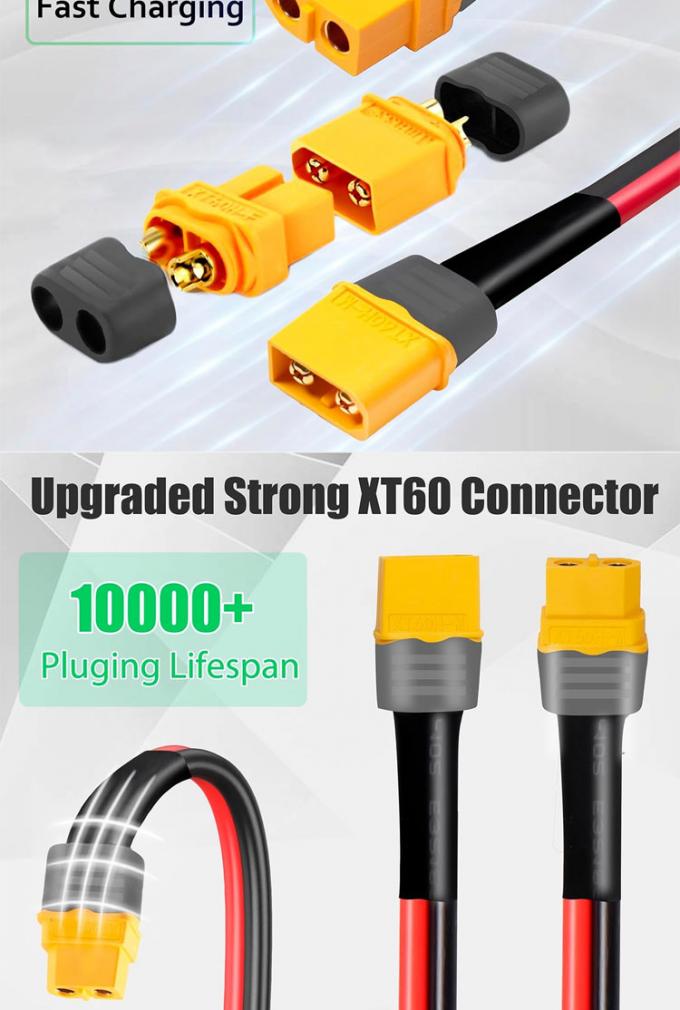 10AWG 12AWG Male to Female XT60 XT60H Connector Extension Adapter Cable for RC Battery Power Station Solar Panel 3