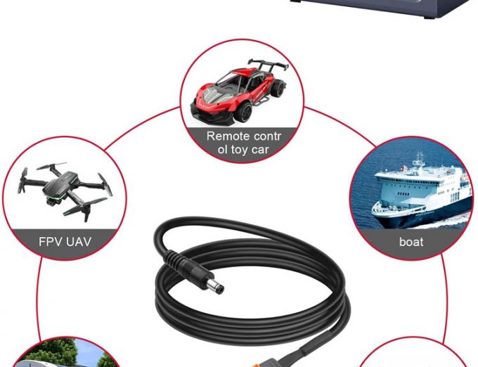 DC 5.5x2.1mm 5.5x2.5mm Plug Male Barrel Jack to XT60 Battery Connector Wire Cable for Solar Panel FPV 7