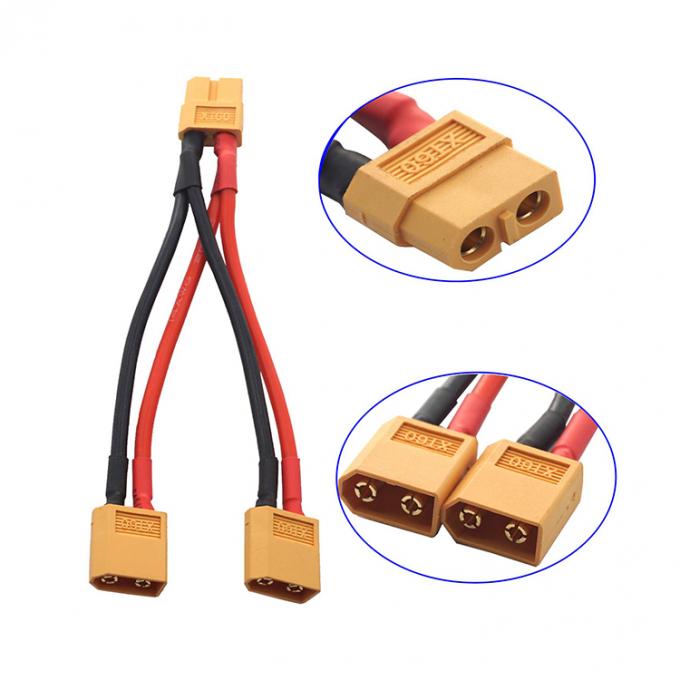 14AWG XT60 1 Female to Male Y Splitter Extension Cable for RC Lipo Battery 1
