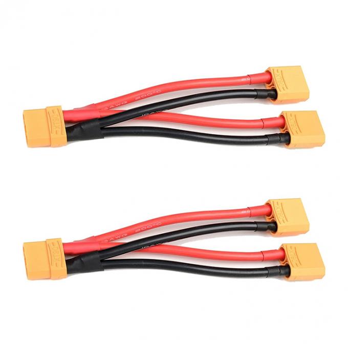 14AWG XT60 1 Female to Male Y Splitter Extension Cable for RC Lipo Battery 4
