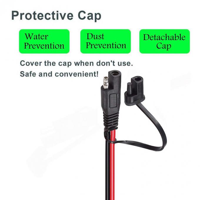 XT60 Female Connector to SAE Extension Cable with Fuse Holder for Solar Panel Power Station 1