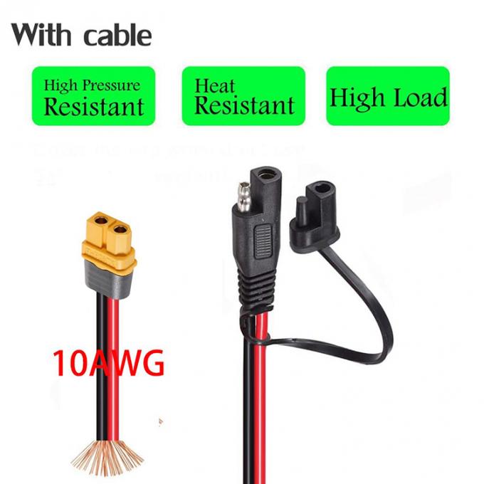 XT60 Female Connector to SAE Extension Cable with Fuse Holder for Solar Panel Power Station 2