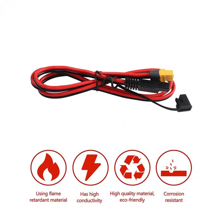 12AWG SAE to XT60 Connector Adapter Extension Cable for Solar Generator Power Station Lipo Battery 4