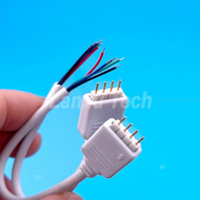 5050 LED Light Strip RGB 4 PIN Connector Cable 0