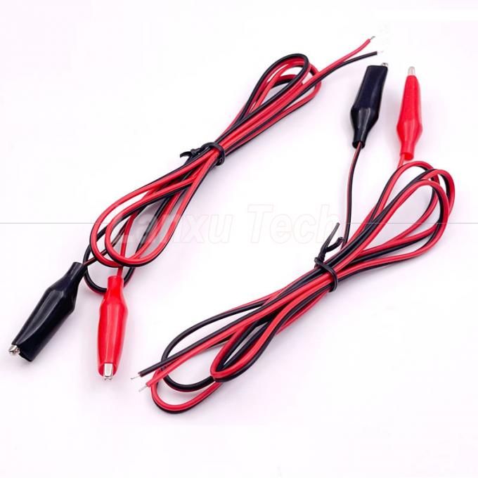 12v Black Red Electrical Test Leads Jumper Wire Alligator Crocodile Clips Cable 0