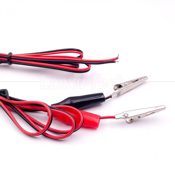 12v Black Red Electrical Test Leads Jumper Wire Alligator Crocodile Clips Cable 4