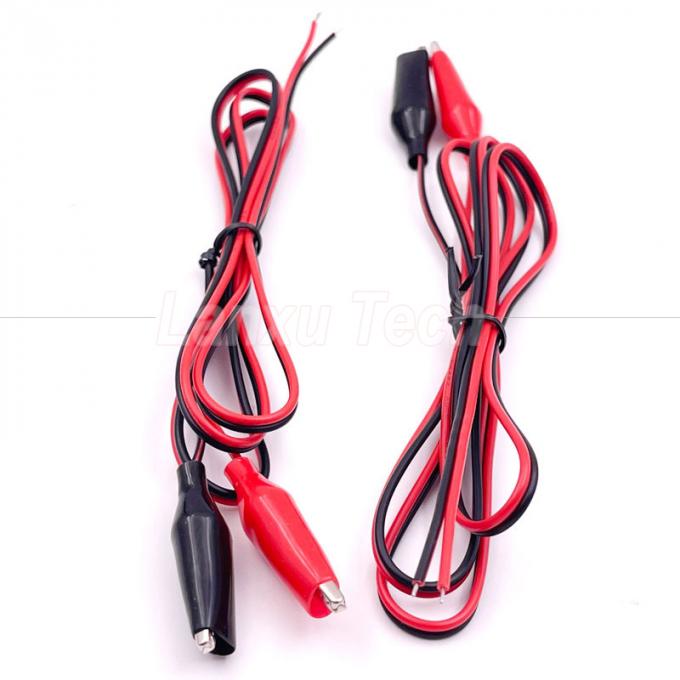 12v Black Red Electrical Test Leads Jumper Wire Alligator Crocodile Clips Cable 3
