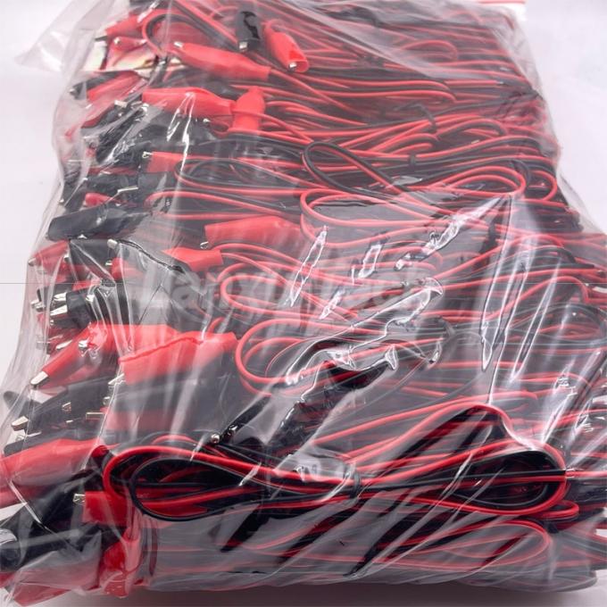 12v Black Red Electrical Test Leads Jumper Wire Alligator Crocodile Clips Cable 6