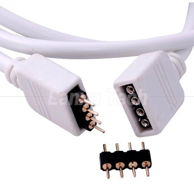 Female to Female 4 Pin RGB Plug Connector Extension Cable for 5050 3528 2835 LED Strip Light 5