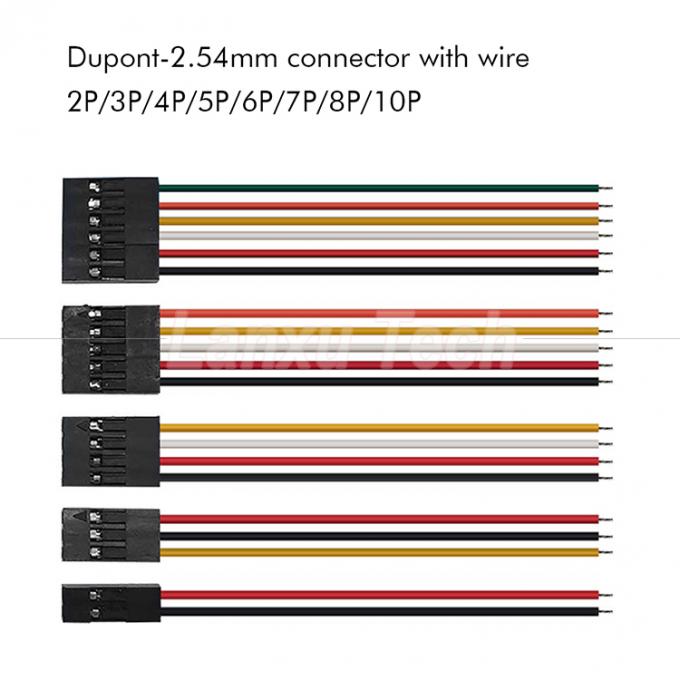 10cm 20cm 30cm 50cm 2 Pin 3 4 5 6 8 10 Pin Dupont 2.54mm Connector Cable Jumper Wire Harness 0