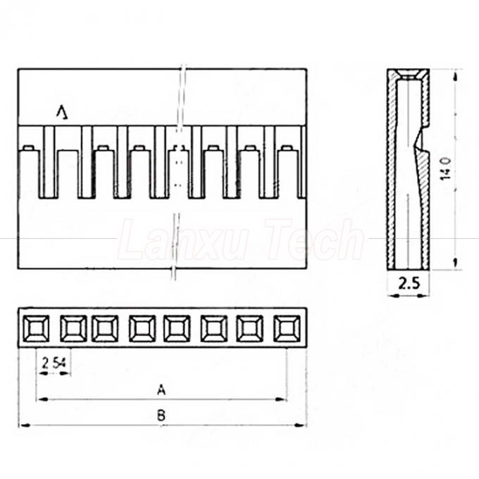 10cm 20cm 30cm 50cm 2 Pin 3 4 5 6 8 10 Pin Dupont 2.54mm Connector Cable Jumper Wire Harness 1