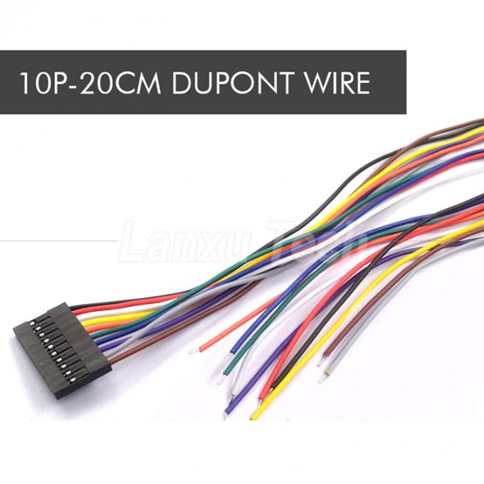 10cm 20cm 30cm 50cm 2 Pin 3 4 5 6 8 10 Pin Dupont 2.54mm Connector Cable Jumper Wire Harness 8