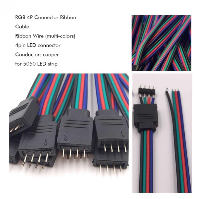 RGB 4 Pin Connector 5050 LED Strip Ribbon Cable 1
