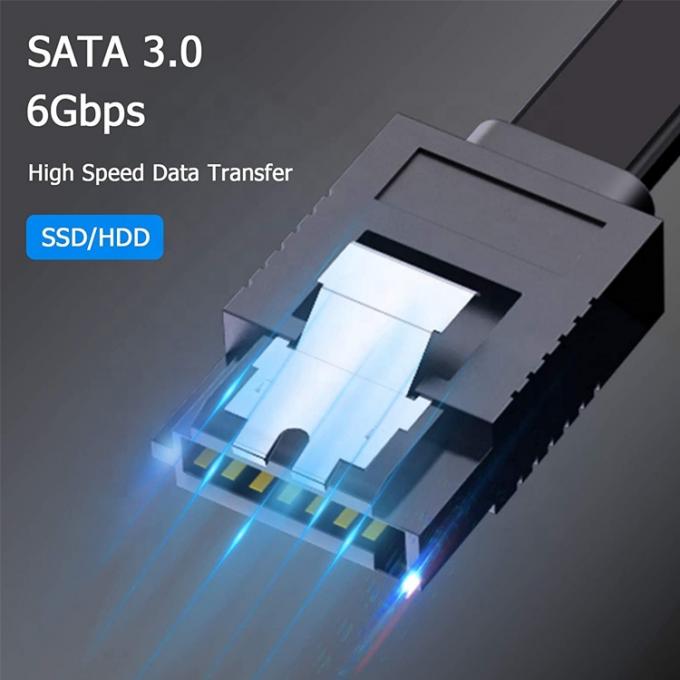 High Speed 6Gbps Data Rate Sata Power Cable for Hard Disk HDD SSD 5
