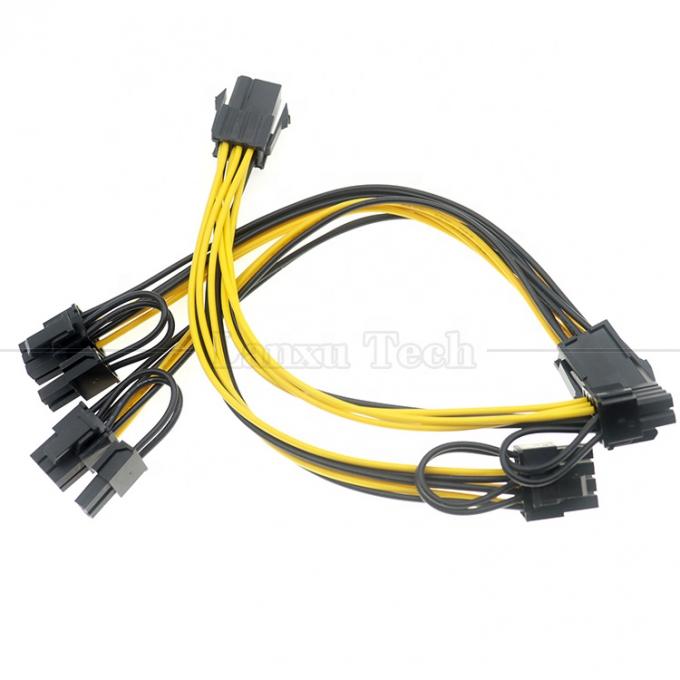 GPU 6 PIN to Dual 8 PIN 18AWG PCI Express Motherboard Power Supply Adapter PCIe Extension Cable 0