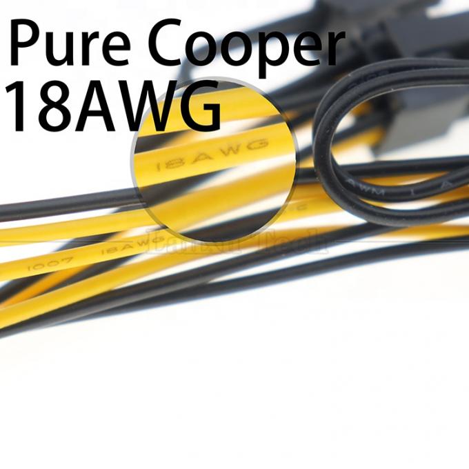 GPU 6 PIN to Dual 8 PIN 18AWG PCI Express Motherboard Power Supply Adapter PCIe Extension Cable 3
