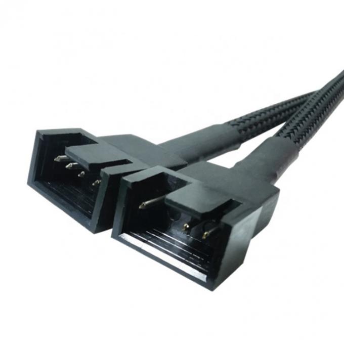 Motherboard CPU 4 PIN Connector PC Case Temperature Control Cooling Fan Y Splitter Extension PWM Cable 2