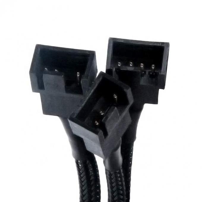 1 to 3 CPU 4 PIN Connector PC Case Temperature Control Cooling Fan Y Splitter Extension PWM Cable 2