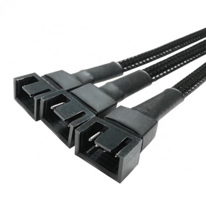 1 to 3 CPU 4 PIN Connector PC Case Temperature Control Cooling Fan Y Splitter Extension PWM Cable 3