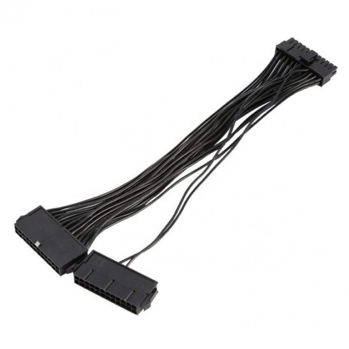 PSU 24 PIN Female to Dual 20 4 24 PIN Male ATX Mining Motherboard Extension Cable 2