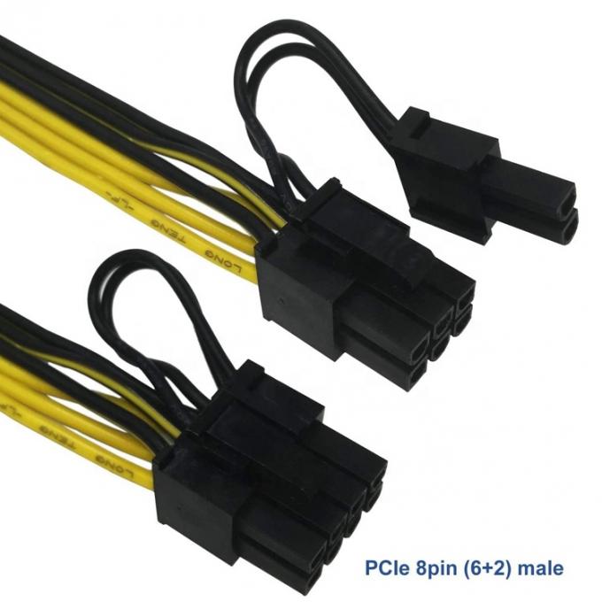 PCIe 8 Pin Male to Dual 8 Pin Male PCI Express Graphics Video Card GPU Splitter Power Adapter Cable 3
