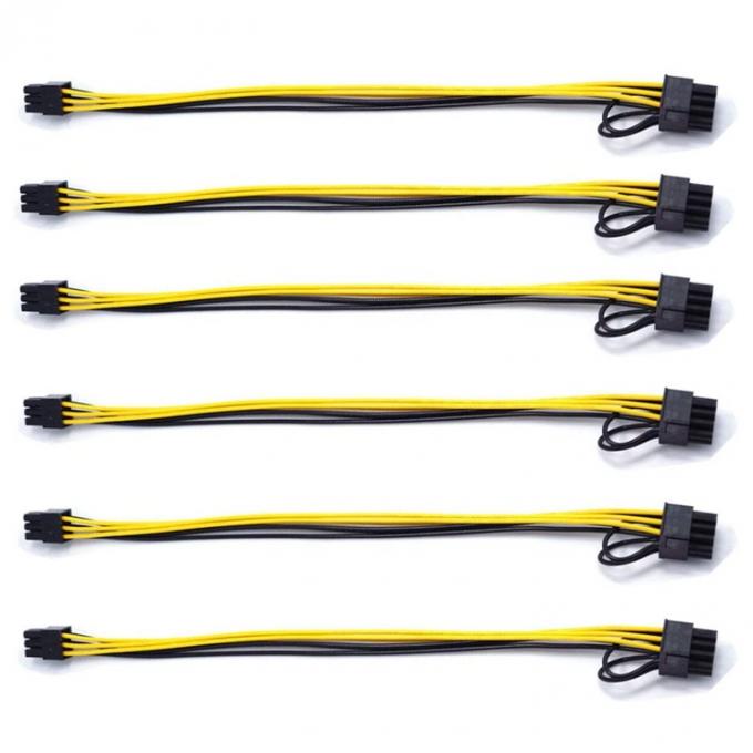 PCIE 6 Pin to 8 Pin GPU  ATX Video Graphics Card PCIE PCI Express Power Cable 5