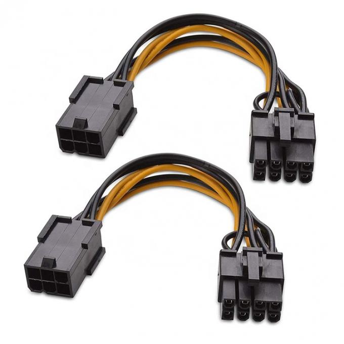 6 Pin Male to  8 Pin Male GPU ATX Video Graphics Card PCIe Express Adapter Power Supply Extension Cable for Computer 3