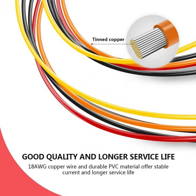 Male to Female Data Sata 15 Pin Power Y Splitter Cable for Computer  HDD SSD PC Case 4