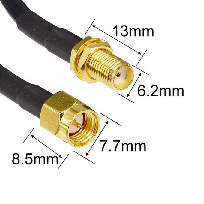Male to Female RG174 RG178 RG316 RG58 Assembly RF Jumper Antenna Coaxial Cable 2