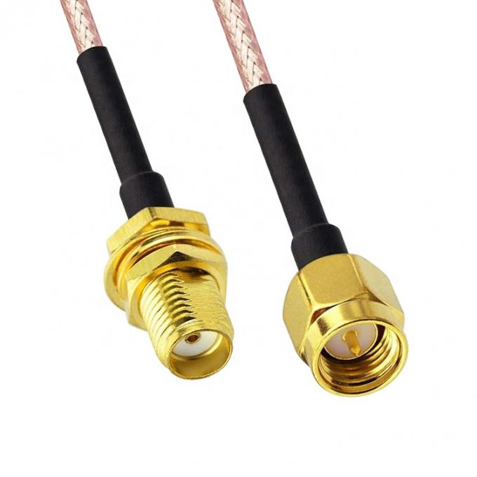 Custom RG 174 SMA Male to SMA Female Assembly Jumper RF Adapter Connectors Antenna  Coaxial Cables 1