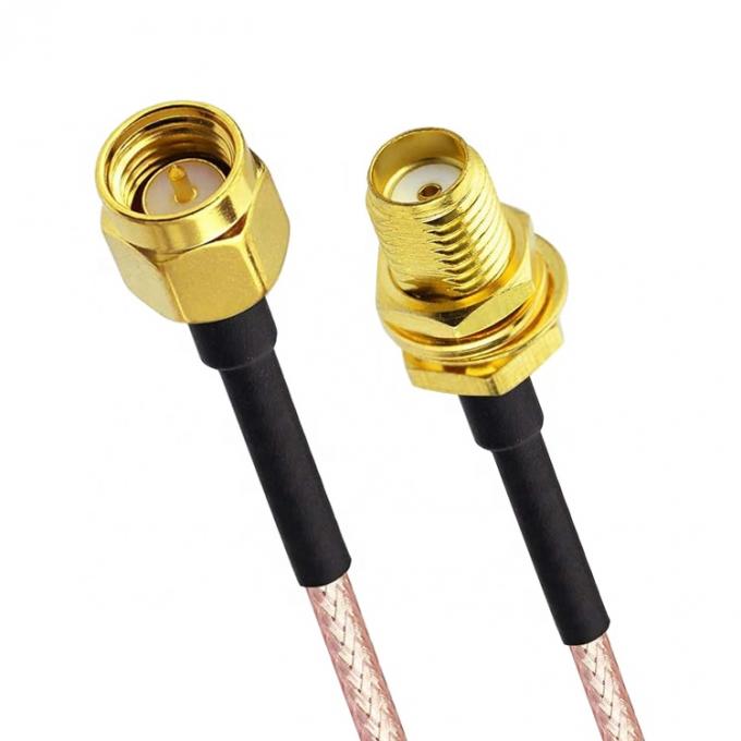 Custom RG 174 SMA Male to SMA Female Assembly Jumper RF Adapter Connectors Antenna  Coaxial Cables 3