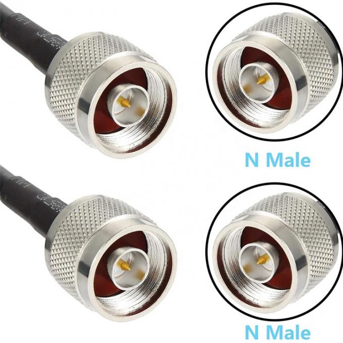 Custom Low Loss N Male Plug to N Male TNC Connector RF Coaxial Cable for Gps Wifi RF Radio Antenna 1