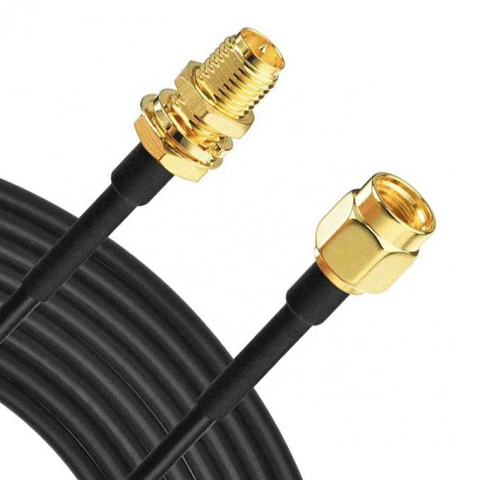 Custom RG 174 SMA Male to SMA Female Assembly Jumper RF Adapter Connectors Coaxial Cables 2