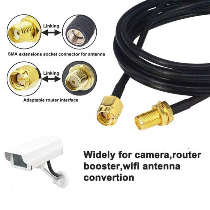 Custom RG 174 SMA Male to SMA Female Assembly Jumper RF Adapter Connectors Coaxial Cables 0