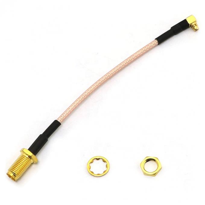 RG316 90 Degree Right Angle MMCX Male to SMA Female Antenna Pigtail RF Coaxial Cable 4
