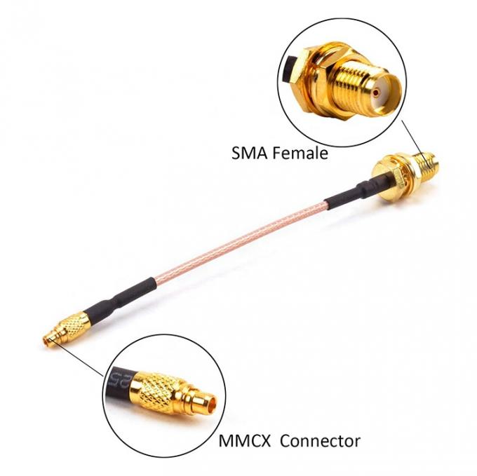 RG316 Pigtail SMA Female to Straight MMCX Male RF Coaxial Antenna Extender Cable 1