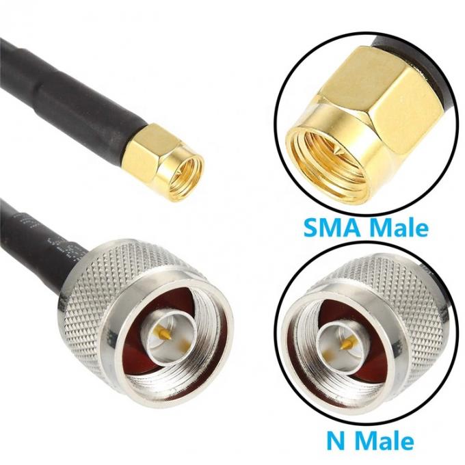 Custom Antenna SMA Male to N Type Pigtail RF Coaxial Extension Cable for GPS Wifi Antenna 2