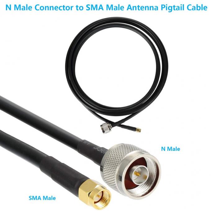 Custom Antenna SMA Male to N Type Pigtail RF Coaxial Extension Cable for GPS Wifi Antenna 4