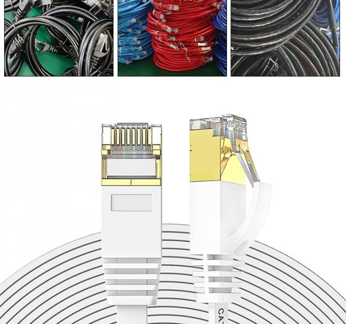 1m 5m 10m UTP FTP Shield Cat5 Cat5e Cat6 Ca6a Cat7 RJ45 Flat Ethernet Patch Network Lan Cable for Router 3